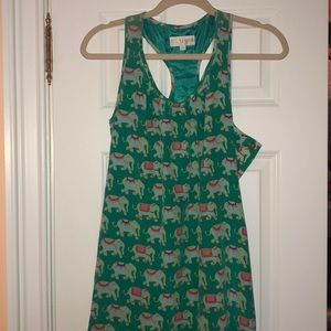 BRIT RYAN elephant shift dress